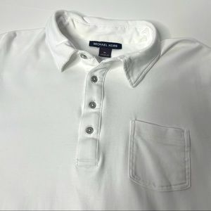 Michael Kors short sleeve white polo shirt XL